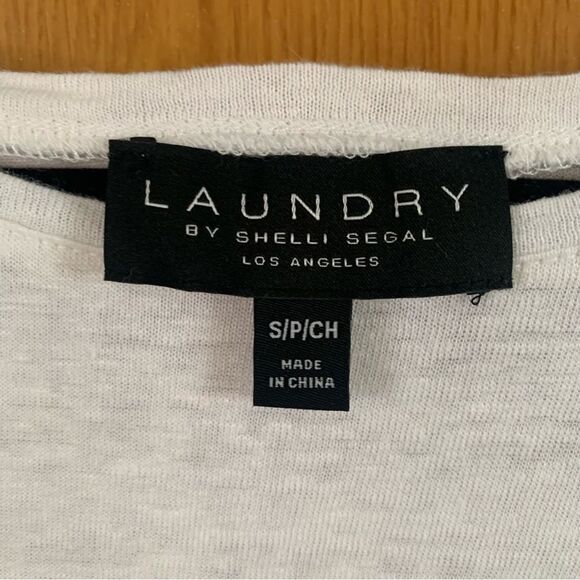 LAUNDRY by Shelli Segal Smocked Ruffled Sleeves Blouse Top - Picture 5 of 6